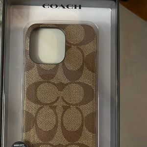 Coach iPhone 13 Pro Signature Print Case - NEW!